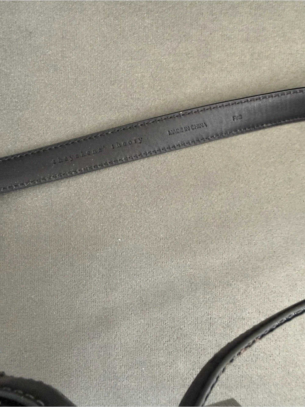 Theyskens’ Theory Shiny Dark Green Belt small